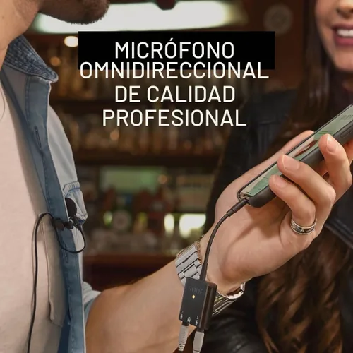 Vista 4 de Rode SmartLav+ Lavalier Micrófono para Smartphones, Negro