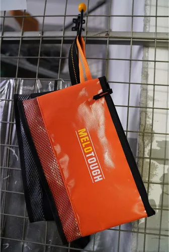 Vista 5 de MELOTOUGH material impermeable 12 pulgadas bolsa de herramientas con cremallera 2 unidades, bolsa de herramientas multiusos para herramientas
