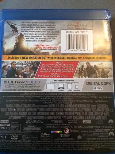 Vista 2 de World War Z (Blu-ray + DVD + Digital HD)
