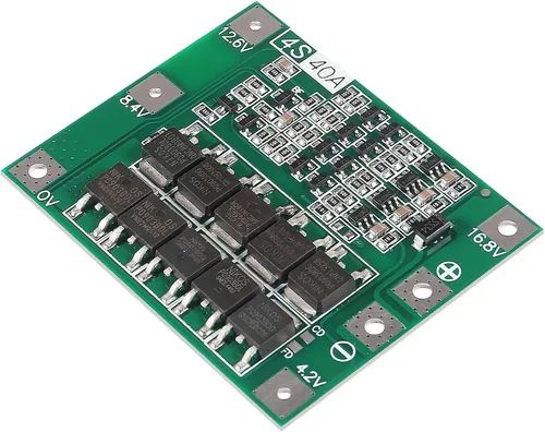 Vista 5 de 6 unids mejorado 4S 40A 16.8V 18650 batería de litio placa de protección PCB BMS cargador protección circuito equilibrio módulo de carga