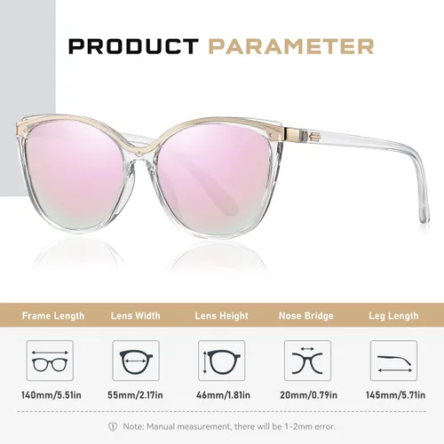 Vista 38 de Gafas de sol de moda ojo de gato para las mujeres moda Cateye UV400 protección gafas CL22017