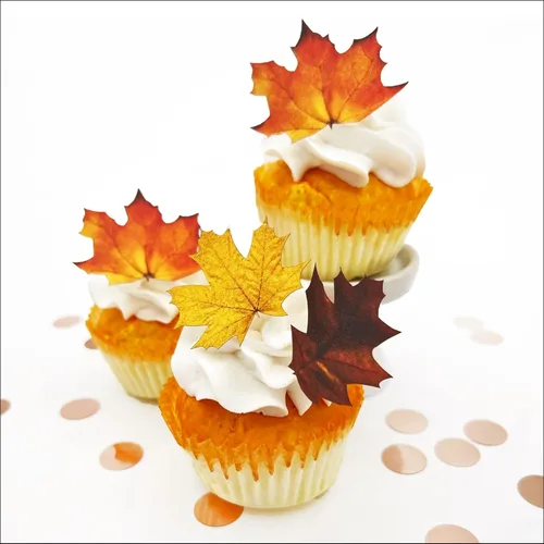 Vista 34 de Juego surtido de 24 polillas comestibles de cabeza de muerte pequeña – Obleas para pasteles y cupcakes – polillas comestibles para decoración