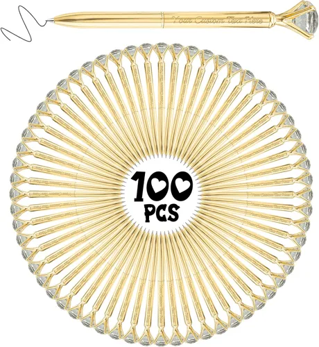 Vista 63 de Bolígrafos personalizados de diamantes personalizados con nombre a granel de metal de cristal grabado, bolígrafos divertidos brillantes a granel