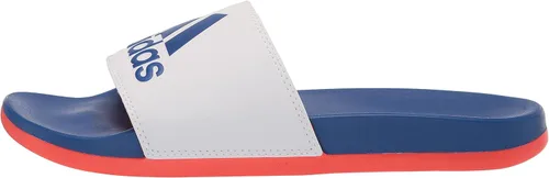 Vista 8 de adidas - Sandalia Adilette cómoda para hombres., BlancoTeam Royal BlueSolar Red, 5