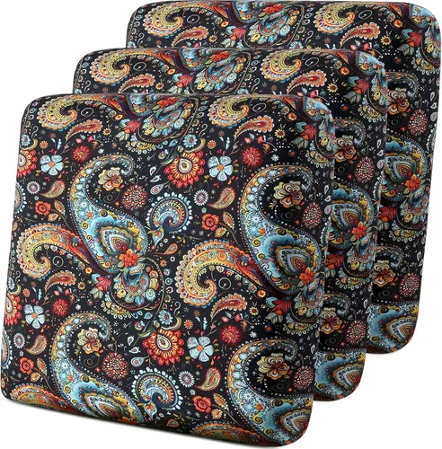 Vista 24 de YISUN - Funda de cojín de cuero PU para sofá, fundas de cojín elásticas impermeables para sofá, fundas de asiento de silla de RV de cuero sintético