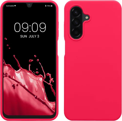 Vista 267 de kwmobile Funda Compatible con Samsung Galaxy A14 5G - Funda de teléfono de TPU y silicona con acabado suave - Verde Lima