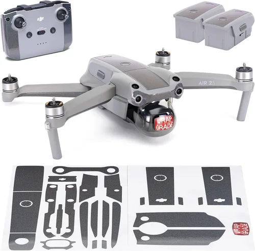 Vista 16 de WRAPGRADE Funda compatible con DJI Air 2S Color de acento B (Airforce Silver)