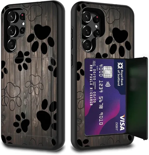 Vista 32 de Funda híbrida de doble capa con función atril para Samsung Galaxy A16 5G de 6.9 pulgadas, diseño de vaca con bandera estadounidense