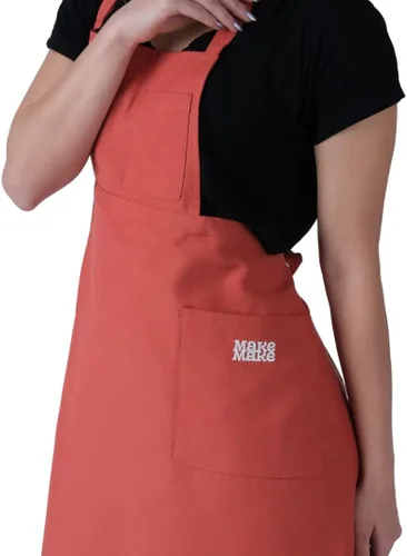 Vista 2 de makemake Tools Split-Leg Waterproof Unisex Pottery Apron for Pottery Artist Ceramic Coveralls Claypron Florist Gown