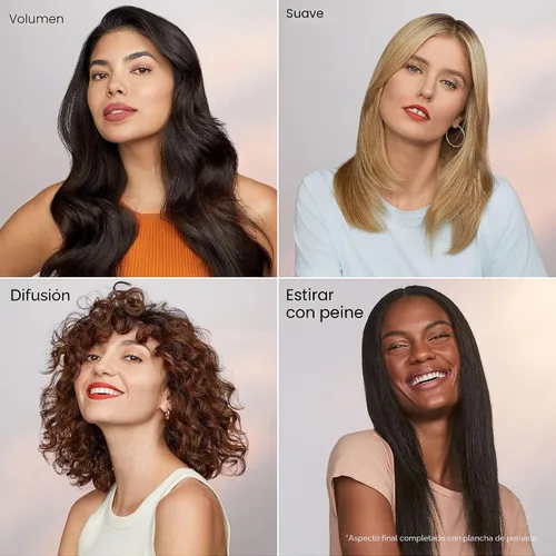 Vista 4 de T3 AireLuxe Set profesional de secador de pelo iónico y cepillo, con 5 ajustes de calor y 3 velocidades, generador de iones, disparo frío, incluye