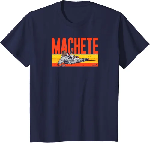 Vista 6 de Martin Maldonado - Machete - Camiseta de béisbol Houston, Azul / Patchwork, S