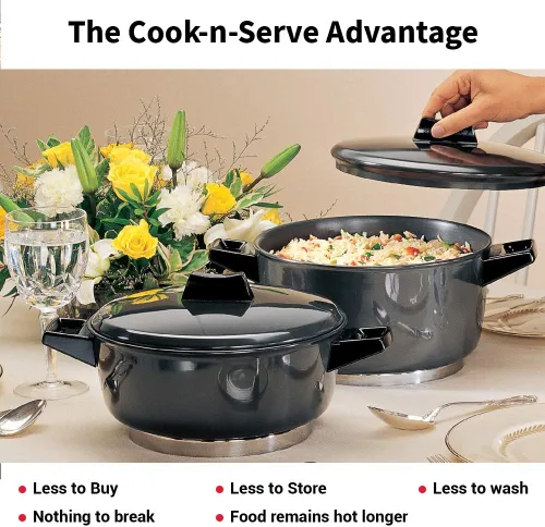 Vista 5 de Cuenco Cook-n-Serve (5 litros, 9.1 in de diámetro, 0.160 in de grosor con tapa HA)