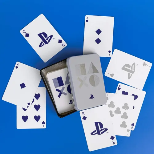 Vista 9 de PlayStation - Juego de cartas estándar con lata de almacenamiento