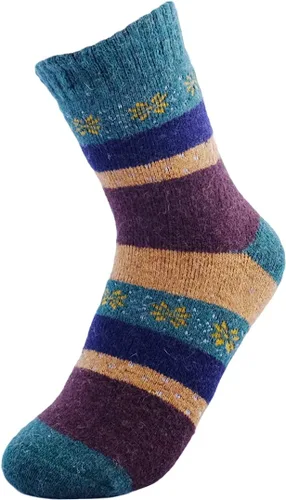 Vista 3 de JOYCA & Co. - 3-5 pares de calcetines de invierno gruesos de algodón de lana abrigada para mujer
