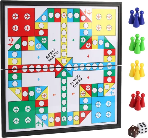 Vista 3 de Andux Juego de mesa portátil plegable magnético de ajedrez volador CXYXQ-03