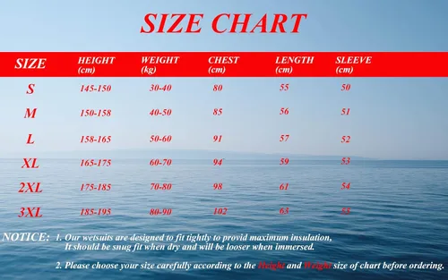 Vista 6 de Traje de neopreno de 0.079 pulgadas (0.079 in), chaqueta térmica de manga larga, traje de buceo para hombres y mujeres, buceo, surf, natación