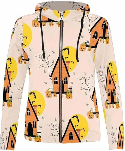Vista 3 de LOSARON Women's Hoodie Fall Clothes Drawstring Slim Comfortable Coat