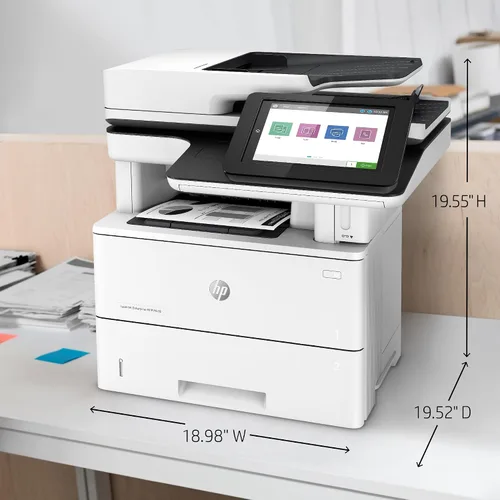 Vista 8 de HP LaserJet Enterprise MFP M528f Impresora monocromática todo en uno con Ethernet integrado e impresión de 2 caras (1PV65A)