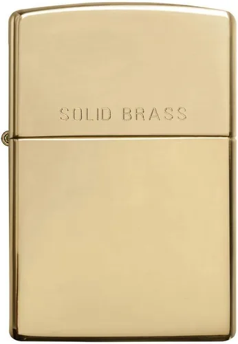 Vista 2 de Zippo HP Brass con grabado de latón macizo, 254