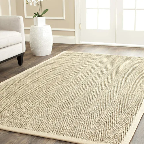 Vista 8 de Safavieh Colección de fibra natural NF115P - Alfombra (fibra natural), color gris, Fibras naturales