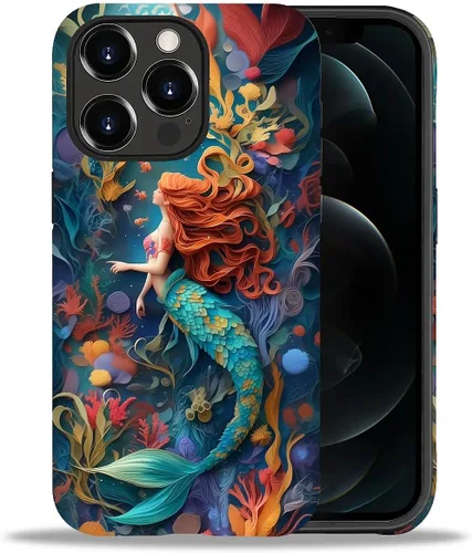 Vista 77 de DAIZAG Funda compatible con iPhone 11, hermoso color arena, patrón completo, carcasa rígida híbrida de plástico TPU + funda de protección