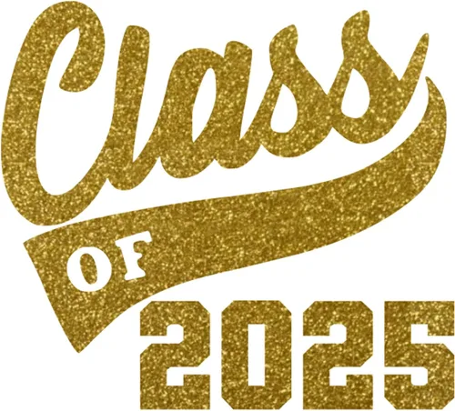 Vista 17 de Adhesivo de graduación para planchar en la clase de 2025, calcomanía para camiseta de secundaria universitaria, parche de graduación HTV
