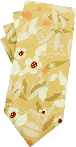 Vista 28 de Corbata de algodón floral para hombre, corbata delgada impresa de 2.56'' 01-Bean Pasta Rosa