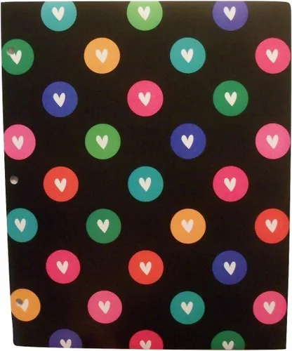 Vista 4 de Studio C Carolina Pad - Juego de 3 carpetas de polietileno ~ Happy Go Lucky (Turtle Love, Colorful Hearts of Love, Loving Heart)