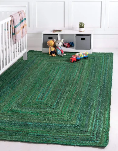 Vista 16 de Unique Loom Colección Trenzada Chindi - Alfombra de área (1 pie 2 pulgadas x 6 pies 1 pulgada, pasillo, multi/azul)