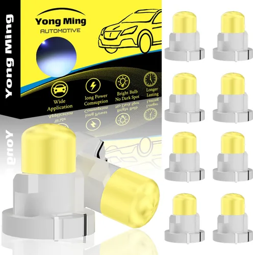 Vista 9 de YONGMING T3 Bombilla LED Neo Azul en Forma de Cuña para Control de Calentador del Clima, Ignición, Panel de Instrumentos, Indicador de Tablero