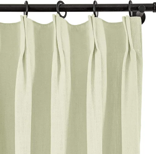 Vista 163 de Frelement Cortinas plisadas de lino de algodón de 100 pulgadas de ancho y 102 pulgadas de largo, cortinas con reducción de ruido para sala