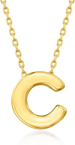 Vista 8 de Ross-Simons 14kt Yellow Gold Mini Initial Necklace