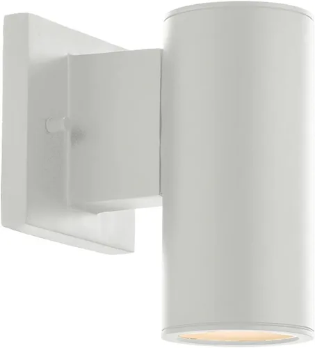 Vista 10 de WAC Lighting, Cilindro LED doble arriba y abajo de la luz de pared interior o exterior 3000K en blanco