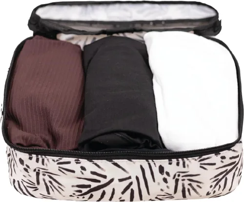 Vista 4 de Jadyn Juego de 6 cubos de embalaje grandes para maleta, bolsa de lona, equipaje, artículos esenciales de viaje de varios tamaños