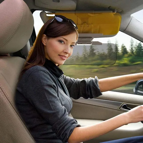 Vista 2 de Extensor de parasol polarizado para automóvil, antirreflejo, bloqueador de sombrilla de día y noche para automóvil