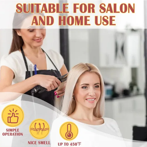 Vista 4 de WOZUTUNT Protector para el cabello, spray protector térmico de coco, sin parabenos ni tintes, protege los daños por calor, adecuado para el cuidado