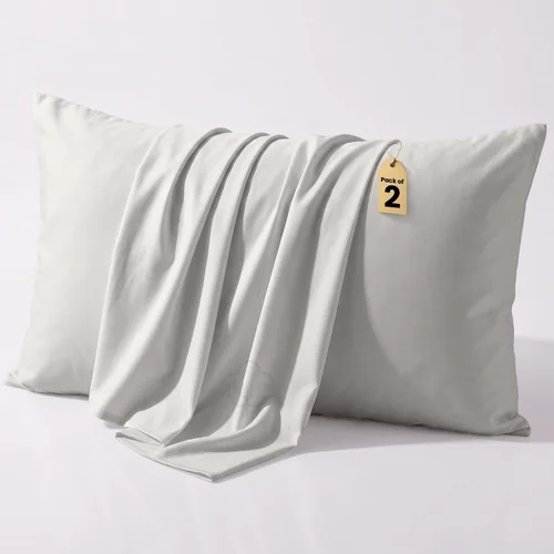 Vista 23 de COTTON STICH Juego de 2 fundas de almohada para niños pequeños, mini fundas de almohada de algodón de 600 hilos, fundas de almohada suaves y ligeras