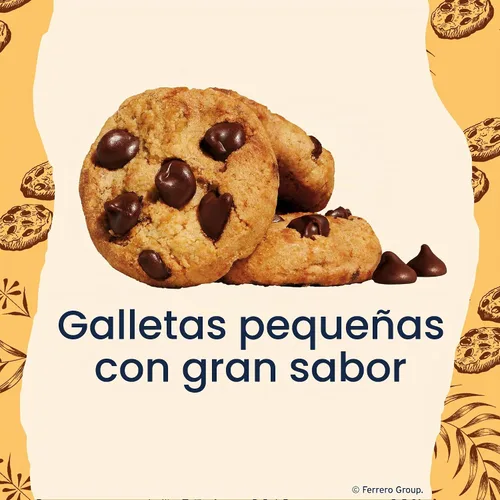 Vista 4 de Galletas Famous Amos clásicas con chispas de chocolate, galletas de tamaño bocado, ideales para compartir, bolsa resellable, dulces golosinas, caja