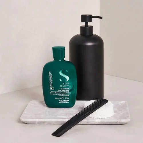 Vista 6 de ALFAPARF MILANO Semi di Lino Bond Repair Shampoo for Damaged Hair