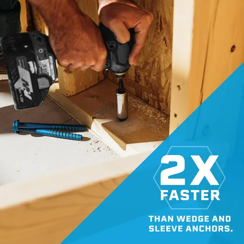 Vista 5 de Tapcon + Anclajes de hormigón Climaseal™ de cabeza hexagonal de servicio pesado 1/2 x 3, 10
