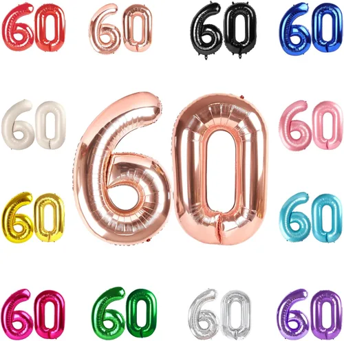 Vista 30 de Globo negro del número 0 de 40 pulgadas – globo número 0, decoraciones