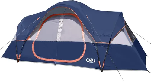 Vista 12 de UNP Tienda de campaña para 10 personas, tiendas familiares, fiestas, tienda de campaña para festivales de música, grande, fácil de instalar, 5