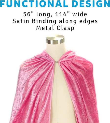 Vista 4 de Everfan Capa con capucha para adultos Capa para hombre con capucha para disfraz de Halloween y cosplay