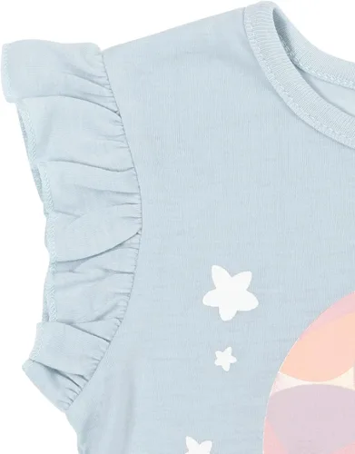 Vista 6 de Bluey Conjunto de camiseta y pantalones cortos de rizo francés para niñas pequeñas