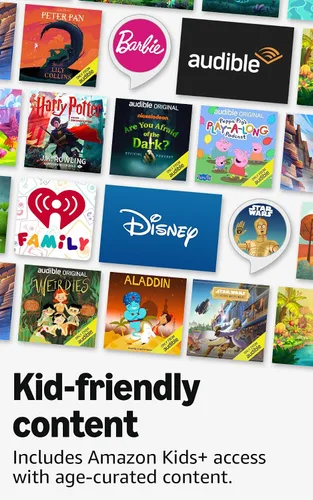 Vista 5 de Amazon Echo Pop Kids (último modelo): disfruta de audiolibros infantiles, rutinas para dormir y experiencias con Alexa+ para crear y aprender Disney