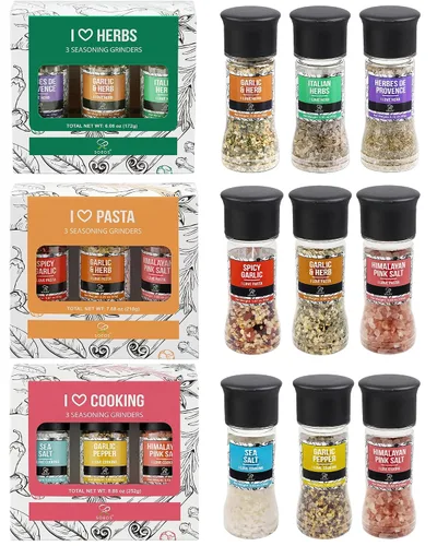 Vista 12 de Soeos 4-in-1 Spice Set (Pack of 3), 7.5 oz (200g) Garlic, Chili & Herbs Seasoning Blend – All-Purpose Cooking Spices for Everyday Meals, Marinades &