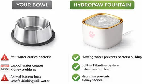 Vista 5 de Fuente de agua para gatos, fuente de agua para perros, dispensador de agua para interiores, dispensador automático de agua para gatos de 3 litros