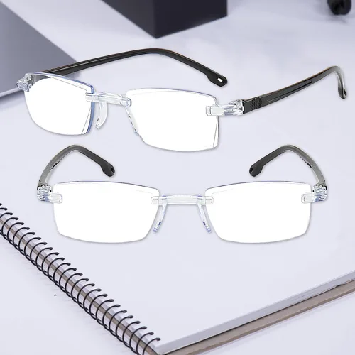 Vista 4 de 2 lentes de enfoque automático, autoajustables, inteligentes de doble enfoque, lentes de lectura inteligentes para mujeres y hombres, con zoom