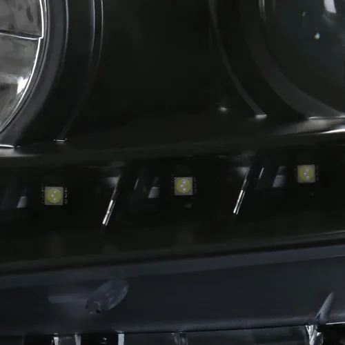 Vista 7 de SPEC-D TUNING Faros delanteros negros con LED