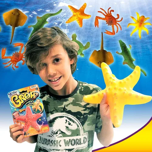 Vista 3 de JA-RU Magic Grow Ocean Theme Surtido Beach Life Sea Creatures Pool Toys